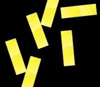 MLB Бумажное конфетти 17х55мм, Желтый, 1кг