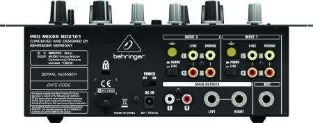 BEHRINGER NOX101 BEHRINGER NOX101