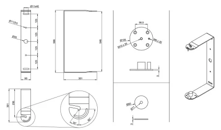 AUDAC MBK110V/W AUDAC MBK110V/W