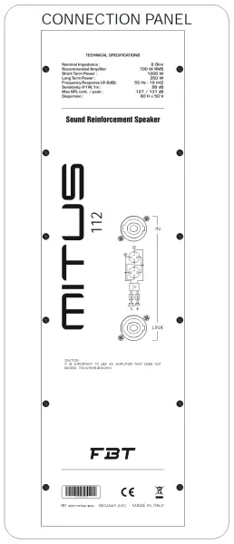 FBT MITUS 112 FBT MITUS 112