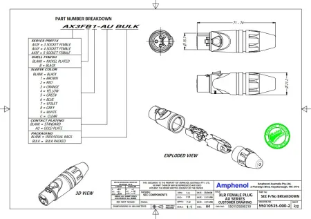Купить AMPHENOL AX5F по выгодной цене в Самаре