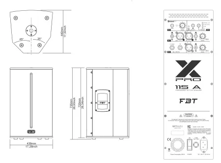 Купить FBT X-PRO 115A по выгодной цене в Самаре