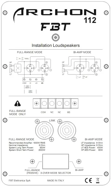 FBT ARCHON 112 FBT ARCHON 112