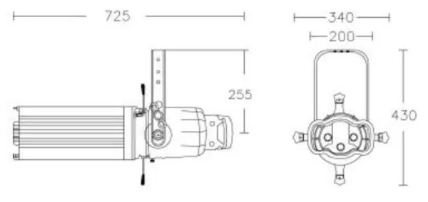 XLine Light D PROFILE LIGHT 19° (BLK) XLine Light D PROFILE LIGHT 19° (BLK)