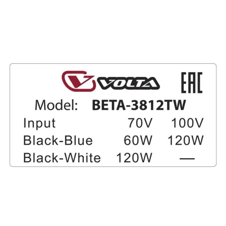 Купить VOLTA BETA-3812T по выгодной цене в Самаре